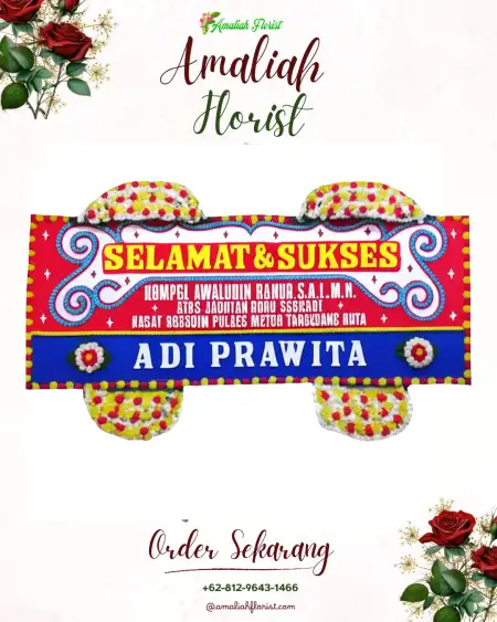 Papan Bunga Ucapan Selamat Kabuh